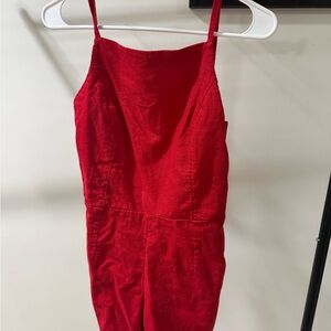 Abercrombie & Fitch Red Jumpsuit